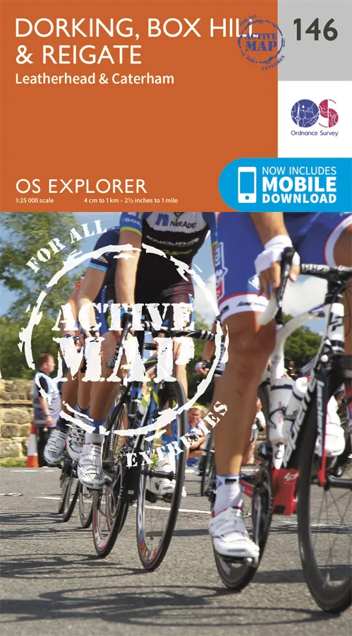 OS Explorer Active - 146 - Dorking, Box Hill & Reigate