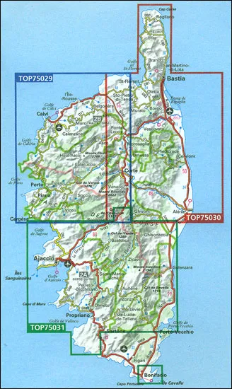 IGN Top 75 - Ajaccio / Porto Vecchio / Aiguilles Bavella - Image 2