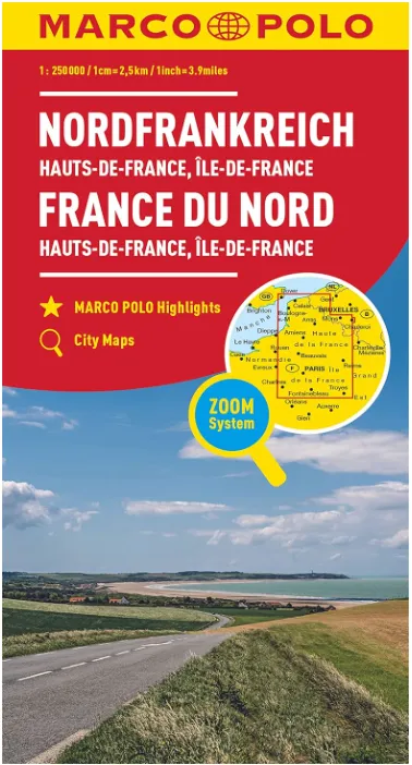 Northern France Marco Polo Map - Image 2