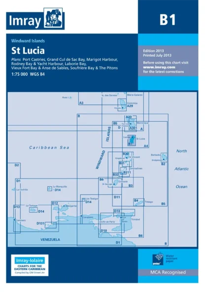 Imray B Chart - St Lucia (B1 )
