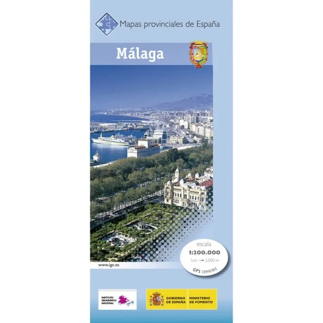 CNIG Spanish Provincial Road Maps (1:200k) - Malaga