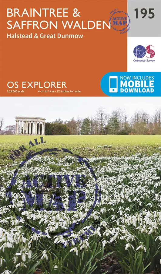 OS Explorer Active - 195 - Braintree & Saffron Walden
