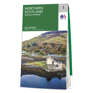 OS Road Map - 1 - North Scotland, Orkney & Shetland