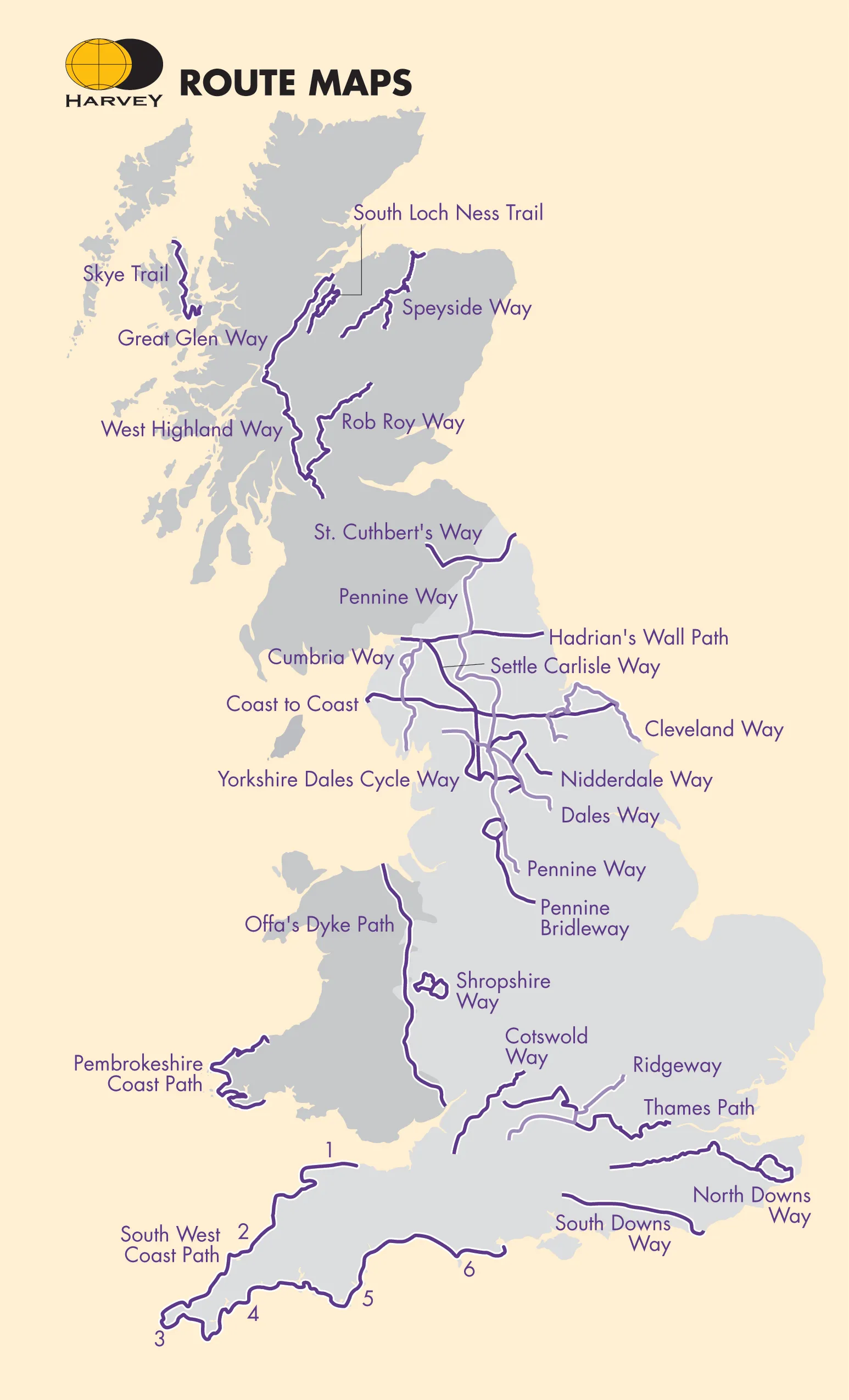 Harvey National Trail Map - Thames Path - Image 2