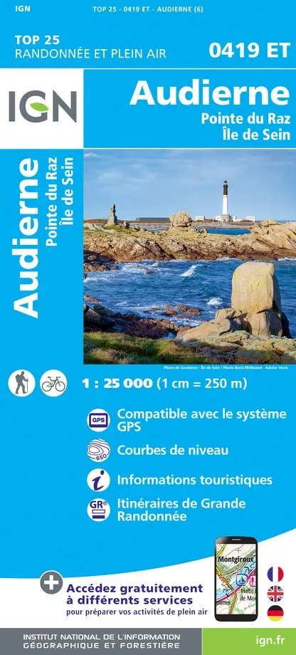 IGN Top 25 - Audierne / Pointe du Raz / Ile de Sein - Image 2