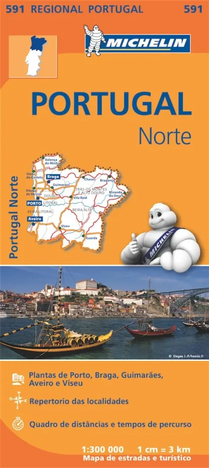 Michelin Regional Map - 591-Portugal Norte (N)