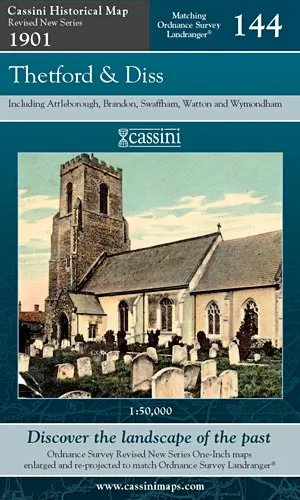 Cassini Revised New - Thetford & Diss (1901)