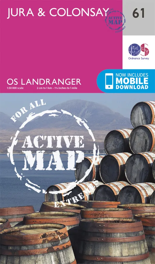 OS Landranger Active - 61 - Jura & Colonsay
