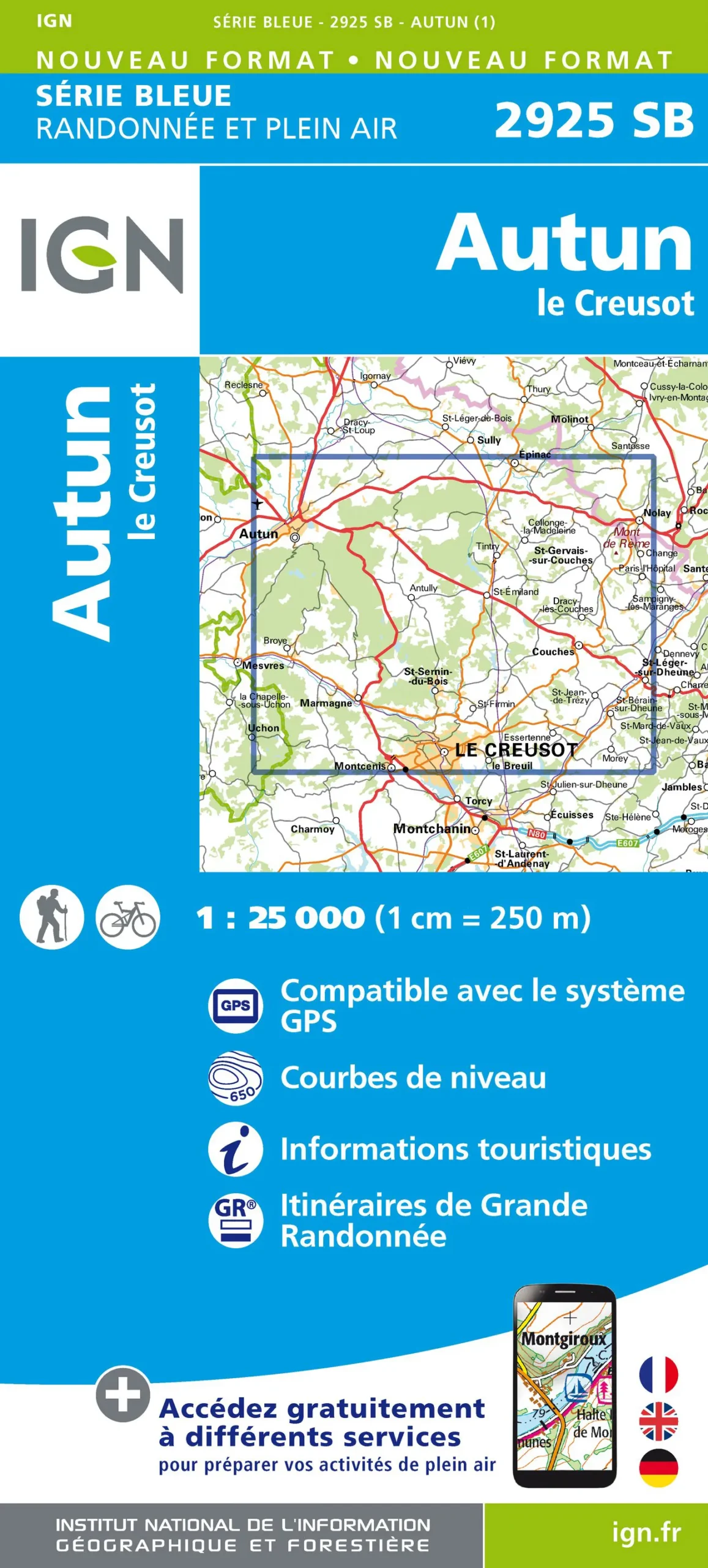 IGN Top 25 - Serie Bleu - Autun / Le Creusot 2925