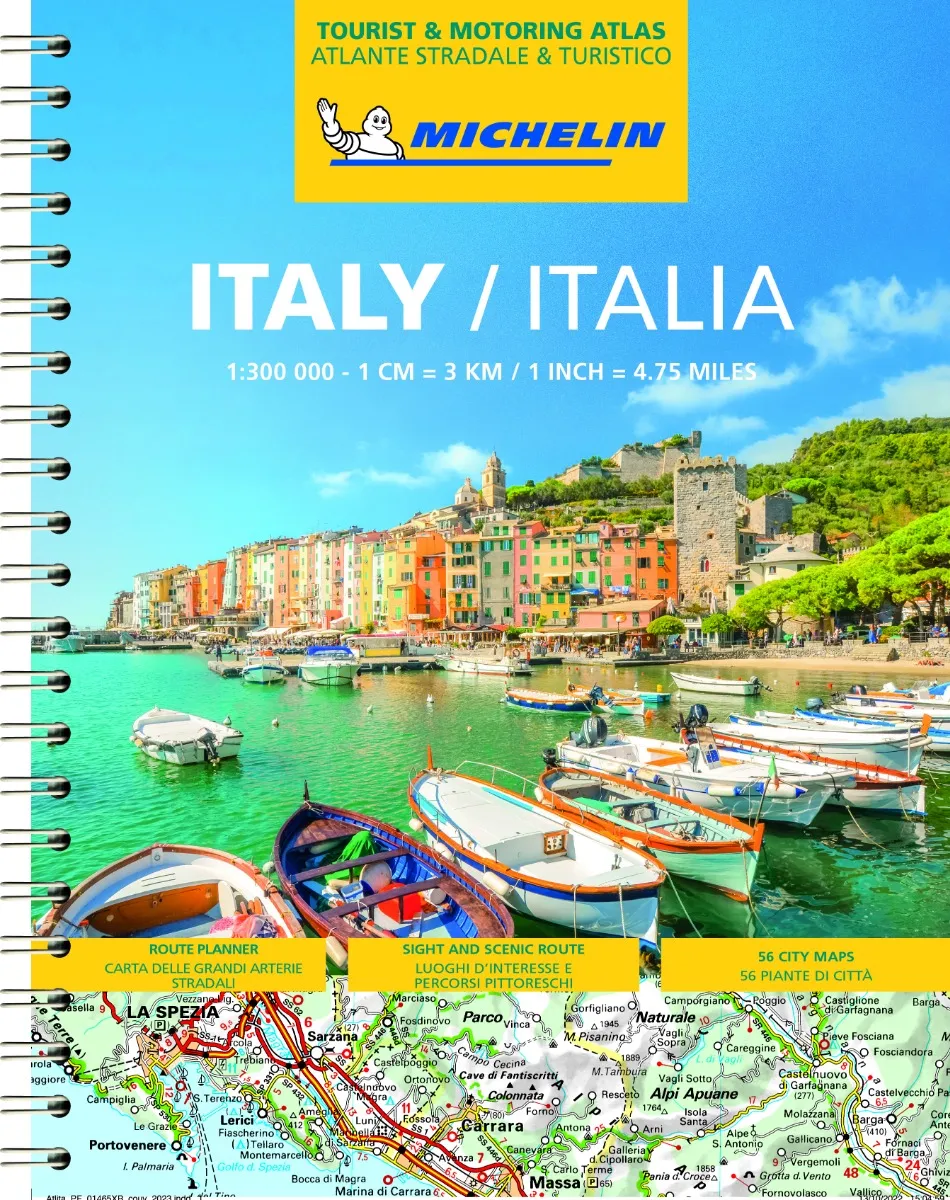 Michelin Tourist & Moroting Atlas Italy - A4 Spiral