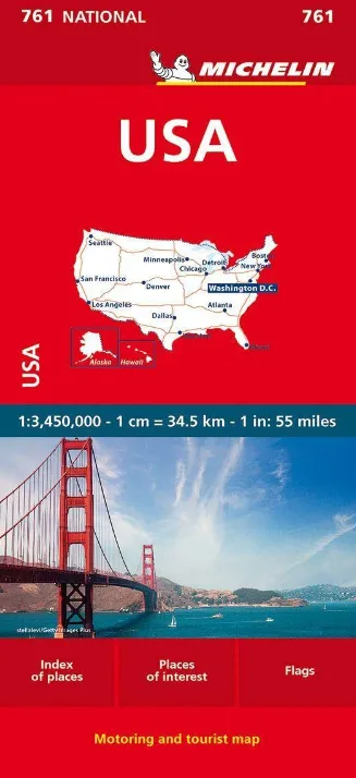 Michelin National Map - 761-U.S.A