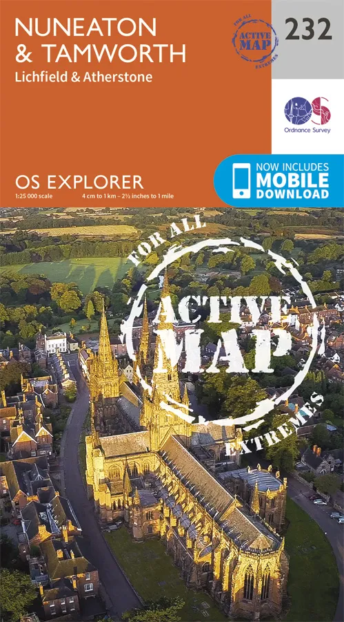 OS Explorer Active - 232 - Nuneaton & Tamworth