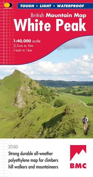 Harvey British Mountain Map - BMC - White Peak