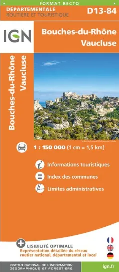 IGN Departmental - Bouches-du-Rhone - Vaucluse D13-84 - Image 2