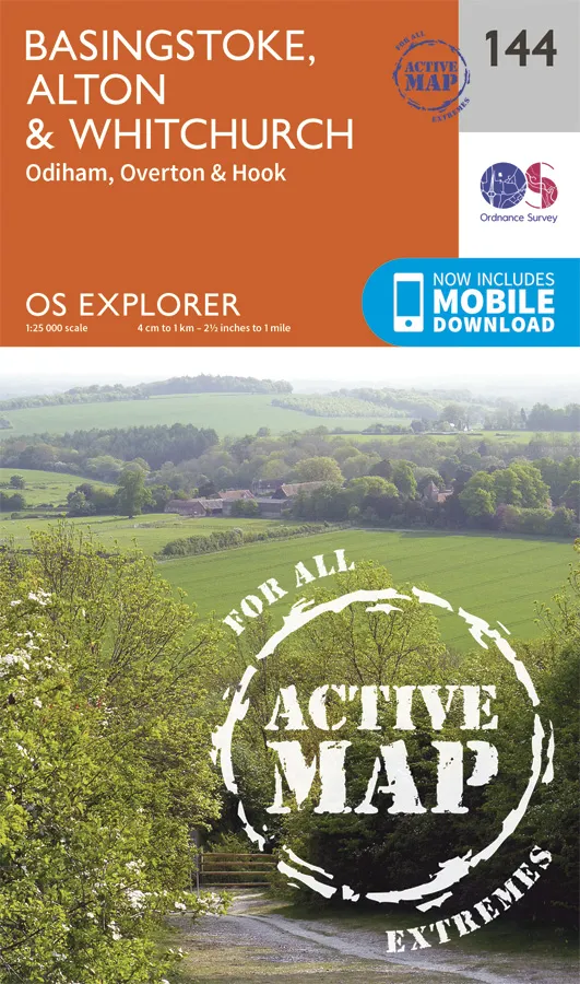 OS Explorer Active - 144 - Alton & Whitchurch. Odiham