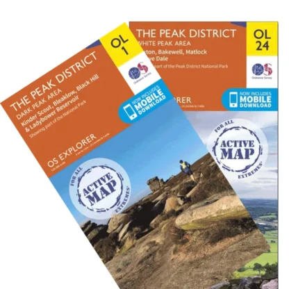 OS Explorer Active Map Set - The Peak District