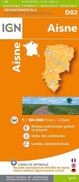 IGN Departmental - Aisne dep 02