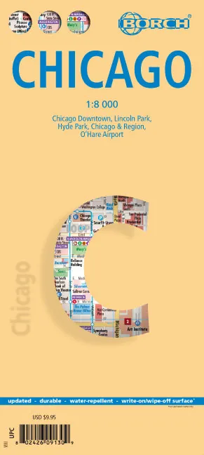 Borch City Map - Chicago - Image 2