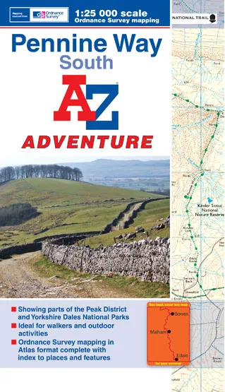 A-Z Adventure Atlas - Pennine Way South