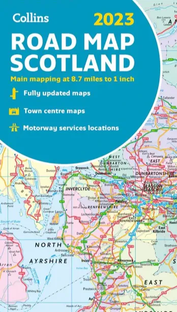 Collins - Road Map Of Scotland