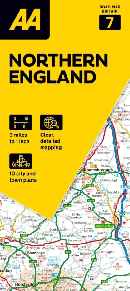 AA - Road Map Britain - Northern England