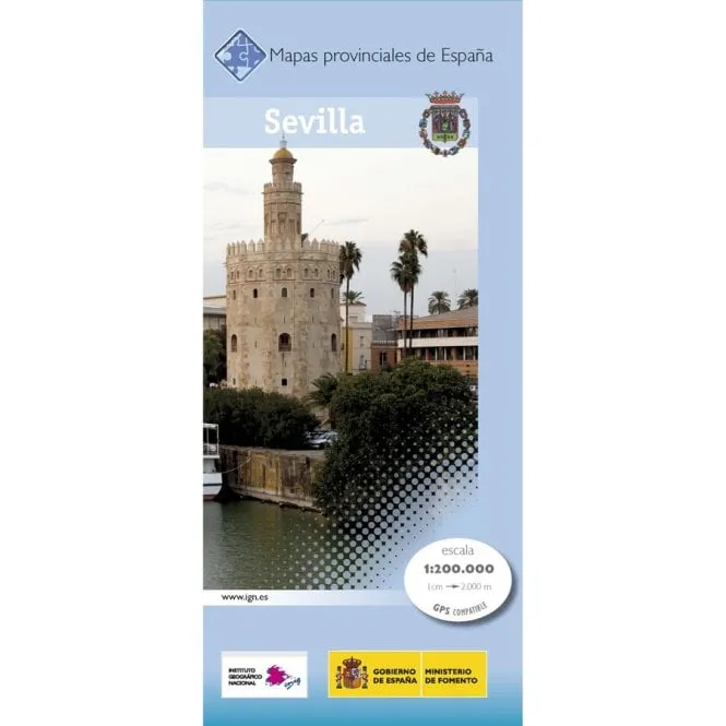 CNIG Spanish Provincial Road Maps (1:200k) - Sevilla