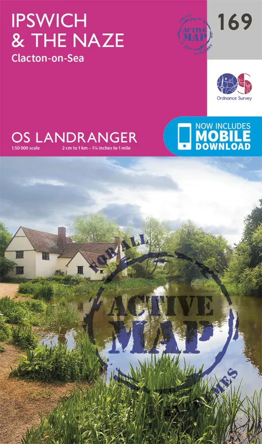 OS Landranger Active - 169 - Ipswich, The Naze