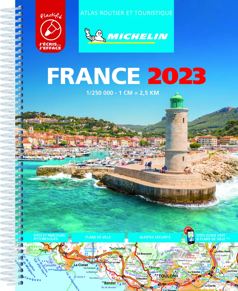 Michelin Touring & Motorist Atlas France - Laminated A4 Spiral - Image 2