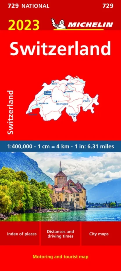 Michelin National Map - 729 - Switzerland