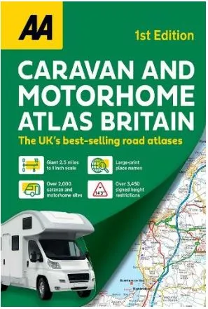 AA - Large Scale Road Atlas - Caravan & Motorhome Atlas Britain (A3)