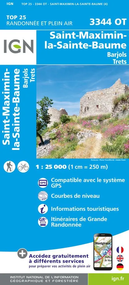 IGN Top 25 - St-Maximin / La Ste-Baume