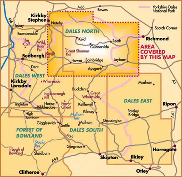 Harvey Cycle Map - Dales North - Image 2