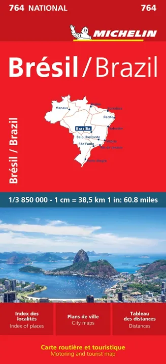 Michelin National Map - 764-Brazil