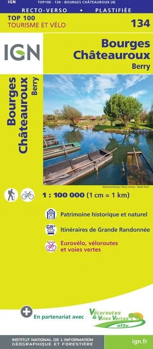 IGN Top 100 - Bourges / Chateauroux - Berry