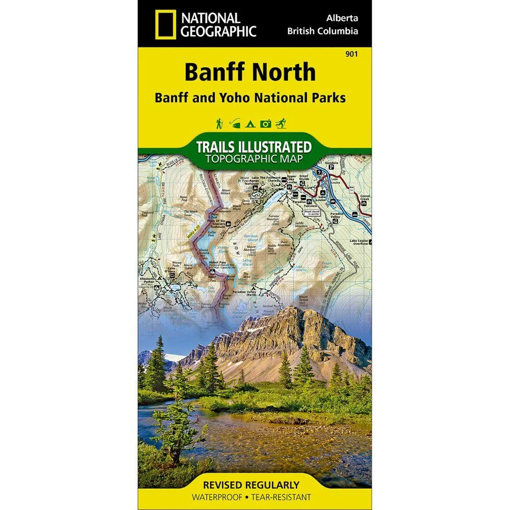 National Geographic - Trails Illustrated Maps - Banff North