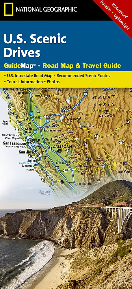 National Geographic - State Guide Map - USA Scenic Drives - Image 2