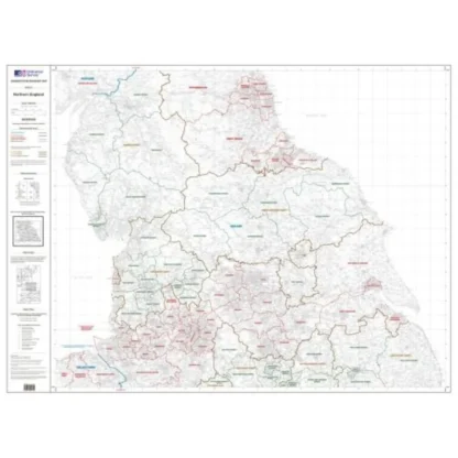 OS Admin Boundry Map - North England