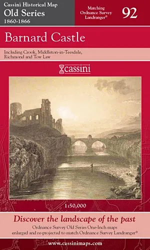 Cassini Old Series - Barnard Castle (1860-1866) - Image 2