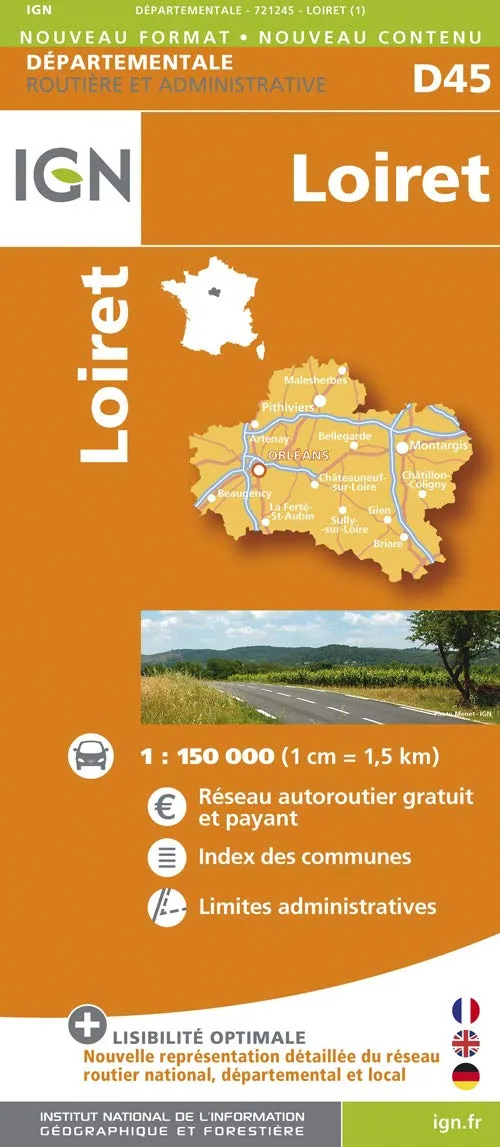 IGN Departmental - Loiret (D45)