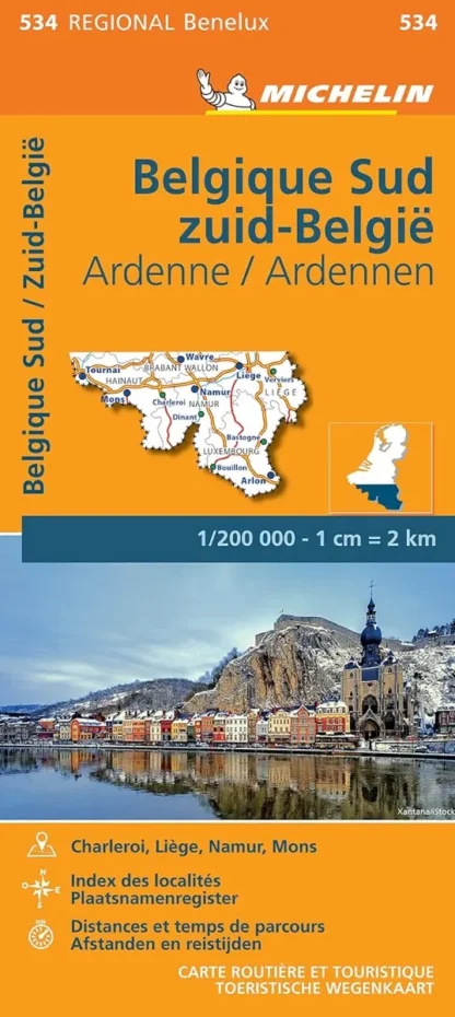 Michelin Regional Map - 534-Belgique Sud, Ardenne