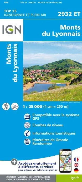 IGN Top 25 - Monts du Lyonnais