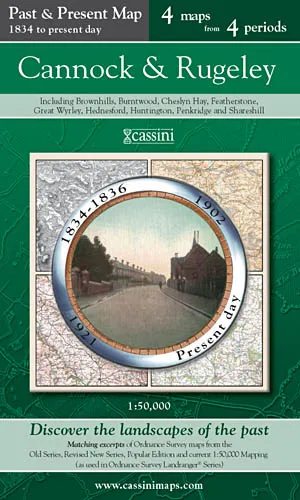 Cassini Past & Present - Cannock & Rugeley (1843 to Present) - Image 2