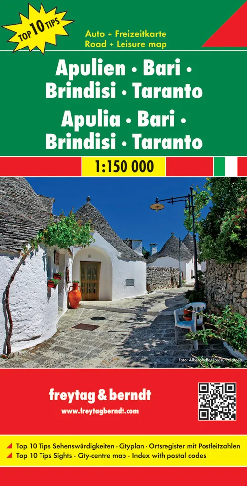 Freytag & Berndt Map - Puglia (Apulien, Bari, Brindisi, Taranto) - Image 2