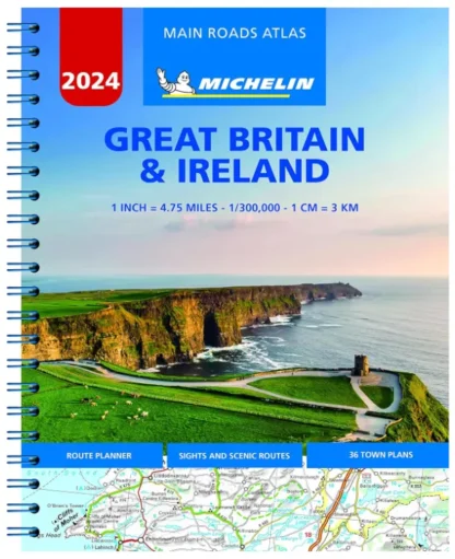 Great Britain & Ireland - Mains Roads Atlas (A4-Spiral)