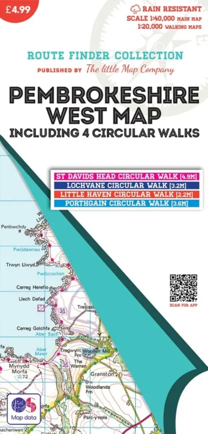 The Little Map Company - Route Finder - Pembrokeshire West Map