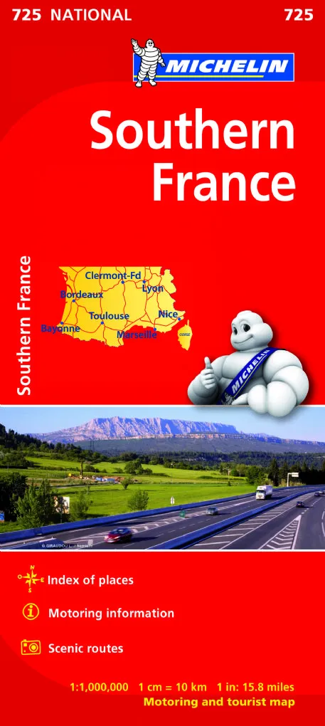 Michelin National Map - 725-France (Southern)