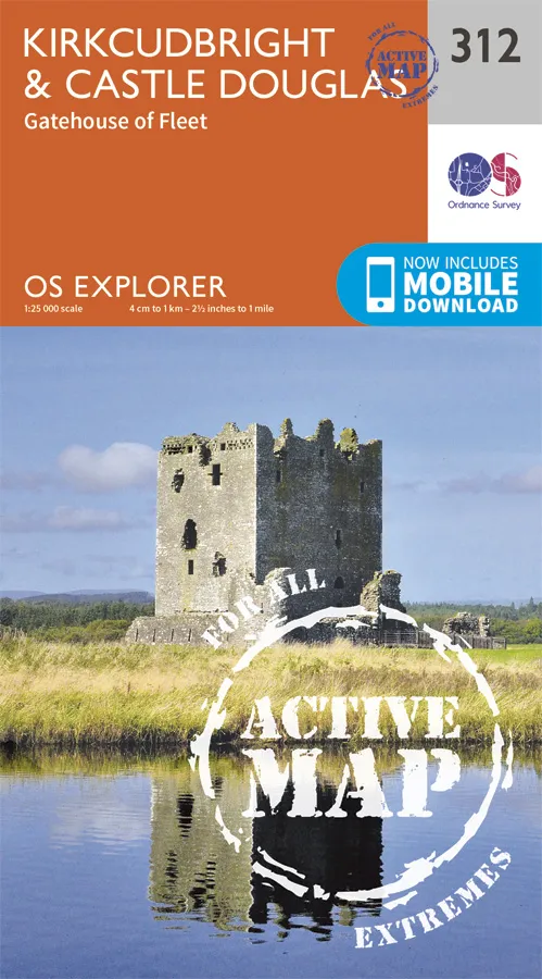 OS Explorer Active - 312 - Kirkcudbright & Castle Douglas