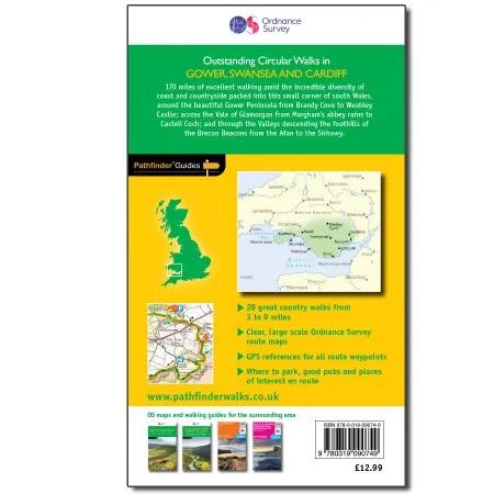 OS Outstanding Circular Walks - Pathfinder Guide - Cardiff, Swansea & Gower - Image 2