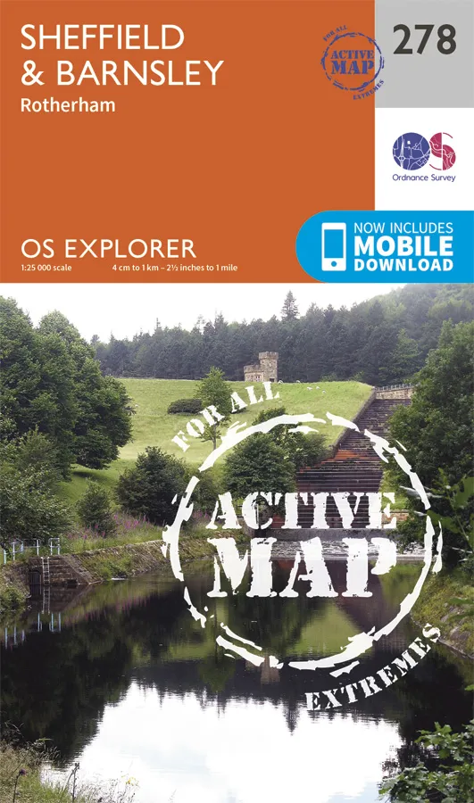 OS Explorer Active - 278 - Sheffield & Barnsley
