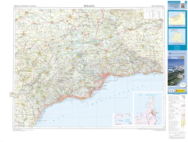 CNIG Spanish Provincial Road Maps (1:200k) - Malaga - Image 2